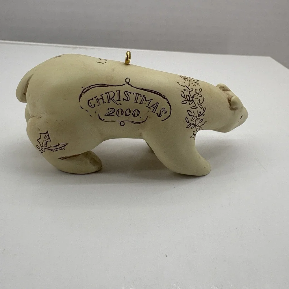 Hallmark Keepsake Ornament 2000 Northern Art Polar Bear Carving By Rich Lapierre